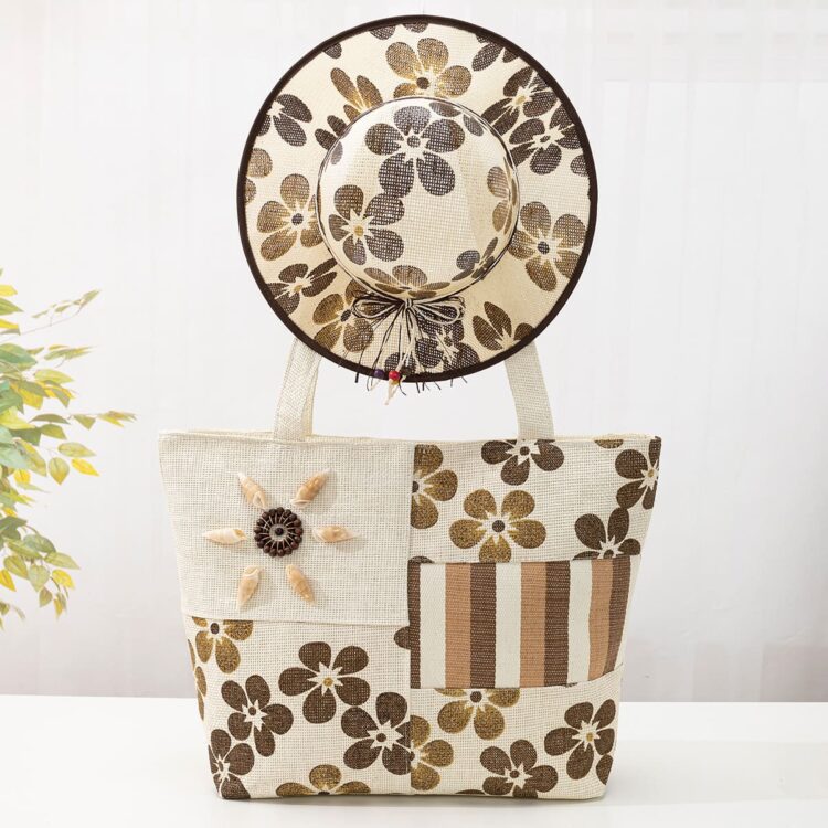 New arrival shoulder beach tote bag large handbag woven paper straw decorative beach bags