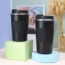 510ml silicone sleeve stainless steel coffee cup coffee mug tumbler stainless steel tumbler with logo