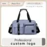 Sports fitness bag gym custom logo waterproof  with shoe compartment
