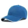 Wholesale gorras customised embroidery solid color plain sandwich brim baseball caps custom hats