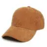 Winter warm unisex corduroy cap solid color women men sport baseball cap
