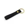 Wholesale promotional gift pu leather keychain custom logo blank leather car key chain