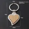 Custom shape wooden keychain engraving logo wooden keyring blank wood keychain logo key chain beech timber gift