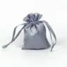 Customized logo satin fabric drawstring gift bag silk fabric candy gift bag smooth feeling gift bag with ribbon
