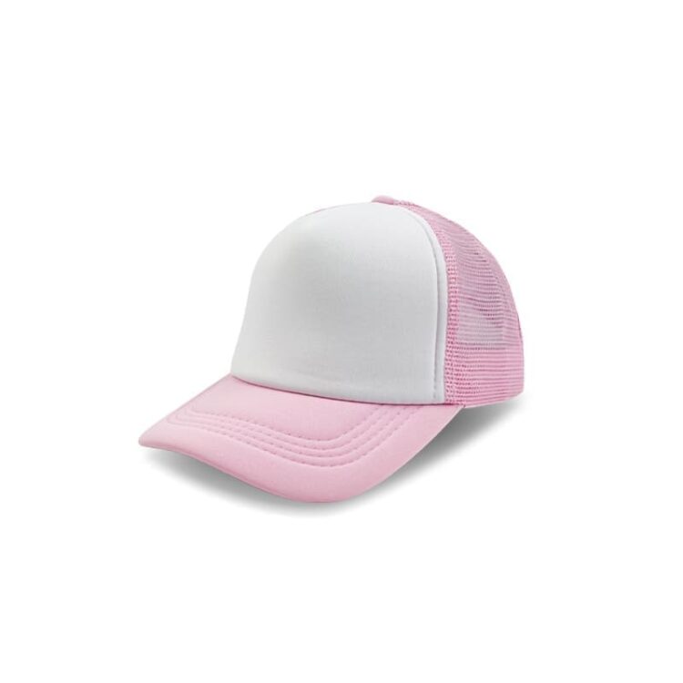 Custom embroidery logo 5 panel sublimation children foam mesh trucker hats baseball cap blank kids hat