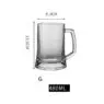 Beer mugs wholesale 500ml 24oz high white quality beer glass mugs with handle beer steins and soft drinks