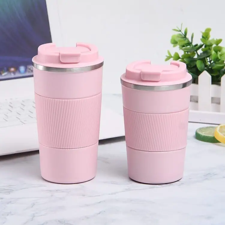 510ml silicone sleeve stainless steel coffee cup coffee mug tumbler stainless steel tumbler with logo