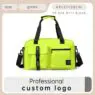 Sports fitness bag gym custom logo waterproof  with shoe compartment