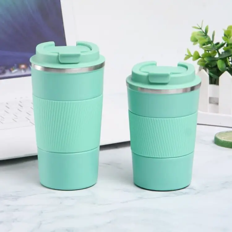 510ml silicone sleeve stainless steel coffee cup coffee mug tumbler stainless steel tumbler with logo