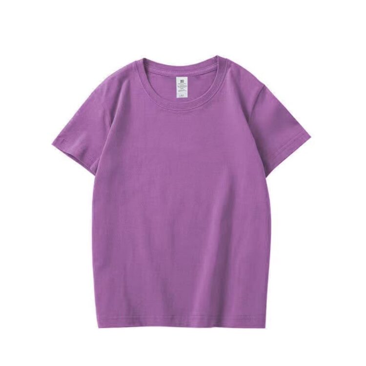 100% combed cotton kids tee tshirts screen printed plain blank white baby boys girls t-shirts with logo