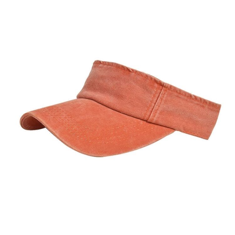 Customized adjustable 100% polyester plain golf sport custom sun cap visor cap hat