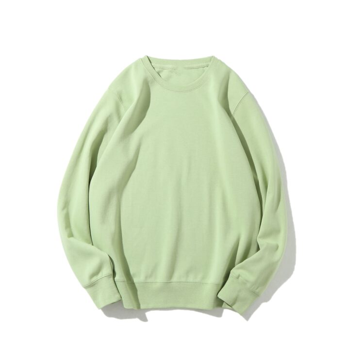 Custom 300gsm cotton terry unisex oversized crewneck sweatshirt men puffer printed sweatshirt hoodie