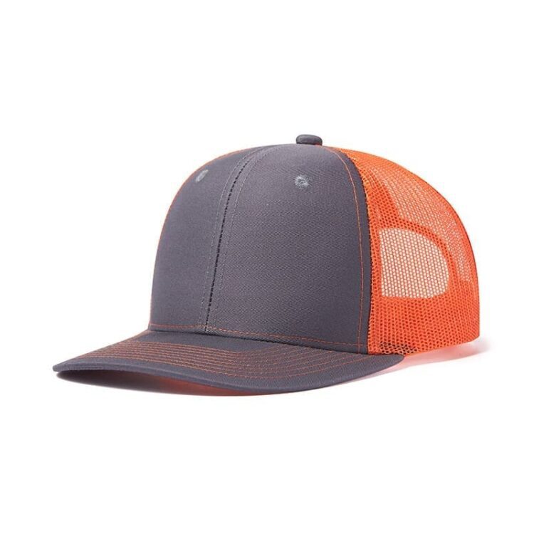 Custom logo 6 panel all colors richardson 112 trucker hats mesh with leather patches camo customized embroidery 2two tone gorras