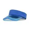 Wholesale summer sunvisor gorro uv viceras tennis pvc solar transparent visor clear brim solar sun visor hat