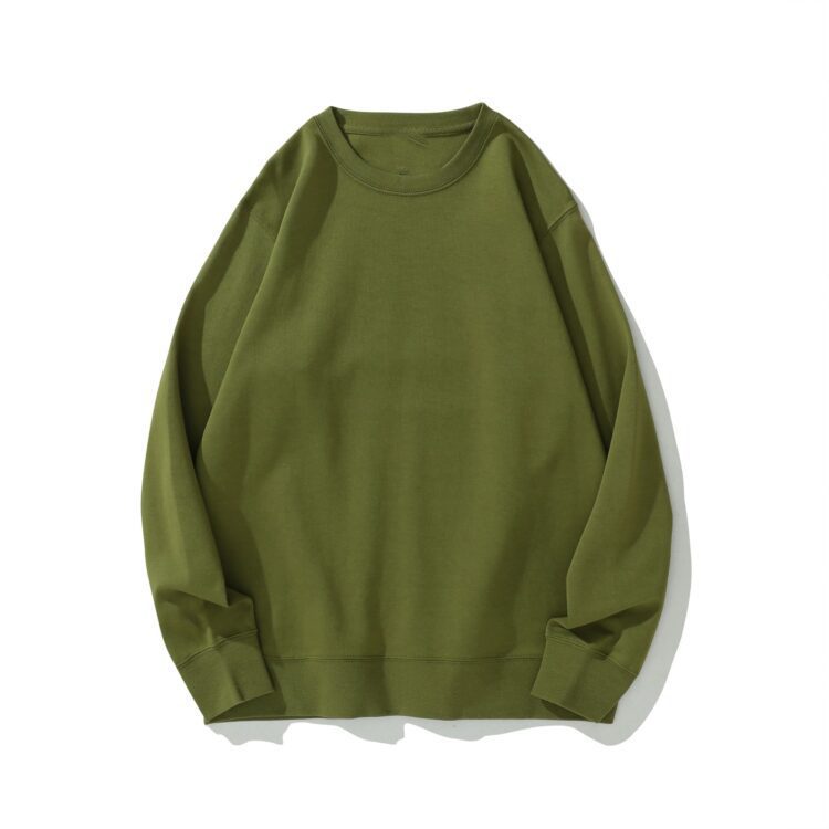 Custom 300gsm cotton terry unisex oversized crewneck sweatshirt men puffer printed sweatshirt hoodie