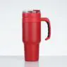 Wholesale custom 40 oz double wall insulated stainless steel coffee tumbler 30oz 40oz outdoor travel mugs with handle