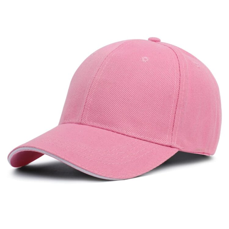 Wholesale gorras customised embroidery solid color plain sandwich brim baseball caps custom hats