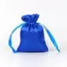 Customized logo satin fabric drawstring gift bag silk fabric candy gift bag smooth feeling gift bag with ribbon