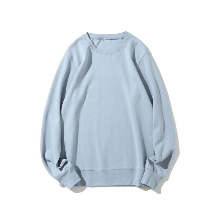 Custom 300gsm cotton terry unisex oversized crewneck sweatshirt men puffer printed sweatshirt hoodie