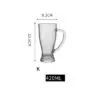 Beer mugs wholesale 500ml 24oz high white quality beer glass mugs with handle beer steins and soft drinks