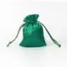 Customized logo satin fabric drawstring gift bag silk fabric candy gift bag smooth feeling gift bag with ribbon