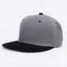 Adjustable closure hip hop cap unisex solid color leisure snapback cap