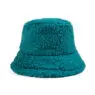Winter lamb cashmere basin hat wholesale cross border warm bucket hat solid lamb hair bucket hat