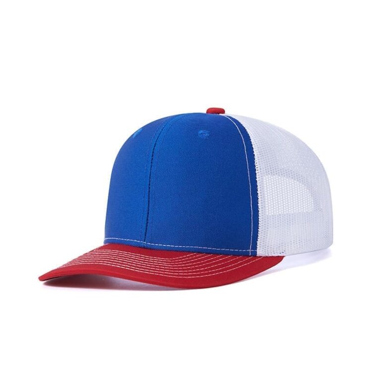 Custom logo 6 panel all colors richardson 112 trucker hats mesh with leather patches camo customized embroidery 2two tone gorras