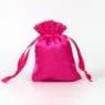Customized logo satin fabric drawstring gift bag silk fabric candy gift bag smooth feeling gift bag with ribbon