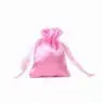 Customized logo satin fabric drawstring gift bag silk fabric candy gift bag smooth feeling gift bag with ribbon