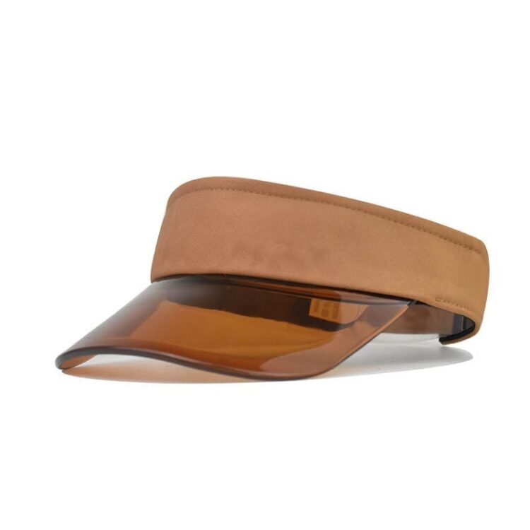 Wholesale summer sunvisor gorro uv viceras tennis pvc solar transparent visor clear brim solar sun visor hat