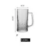 Beer mugs wholesale 500ml 24oz high white quality beer glass mugs with handle beer steins and soft drinks