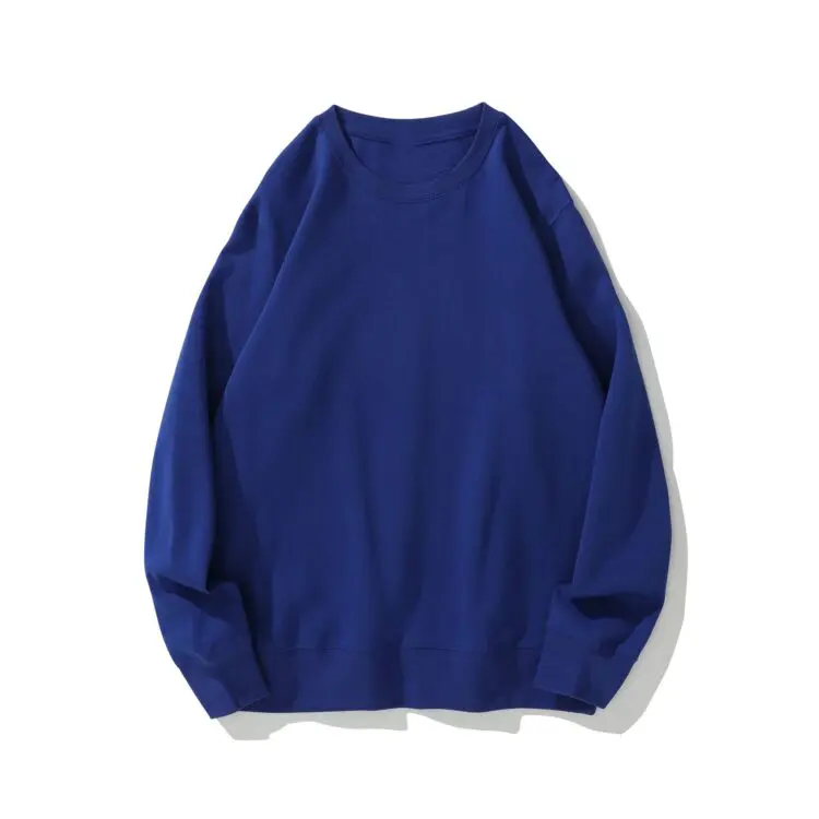 Custom 300gsm cotton terry unisex oversized crewneck sweatshirt men puffer printed sweatshirt hoodie