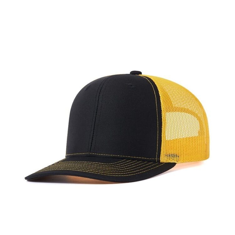 Custom logo 6 panel all colors richardson 112 trucker hats mesh with leather patches camo customized embroidery 2two tone gorras