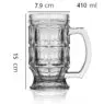 Beer mugs wholesale 500ml 24oz high white quality beer glass mugs with handle beer steins and soft drinks