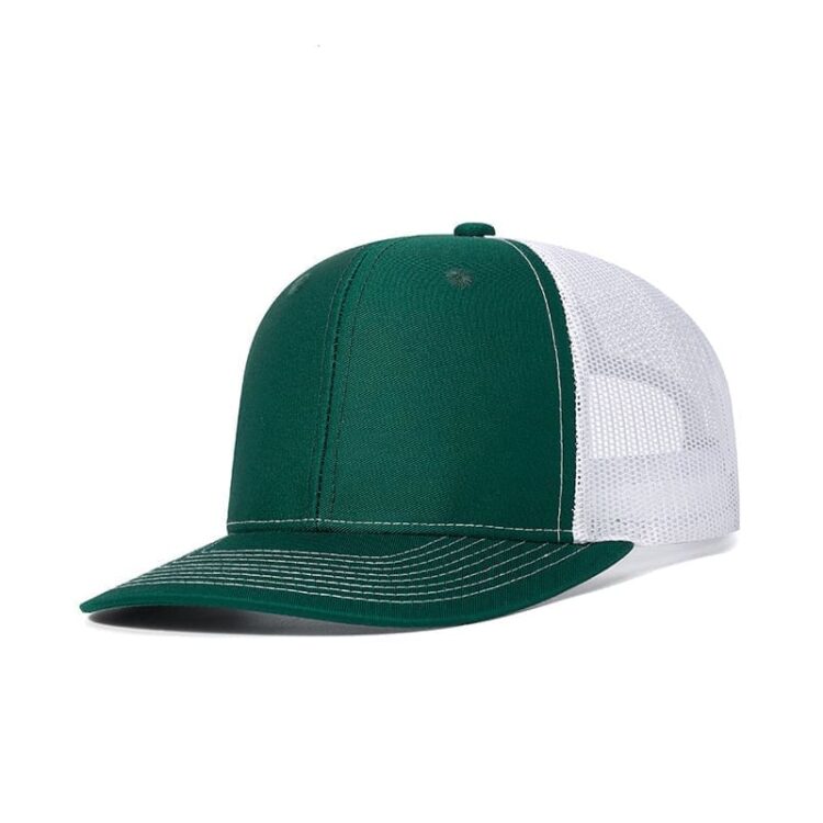 Custom logo 6 panel all colors richardson 112 trucker hats mesh with leather patches camo customized embroidery 2two tone gorras