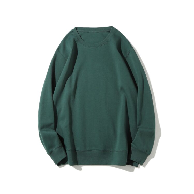 Custom 300gsm cotton terry unisex oversized crewneck sweatshirt men puffer printed sweatshirt hoodie