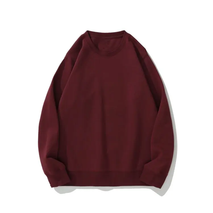 Custom 300gsm cotton terry unisex oversized crewneck sweatshirt men puffer printed sweatshirt hoodie