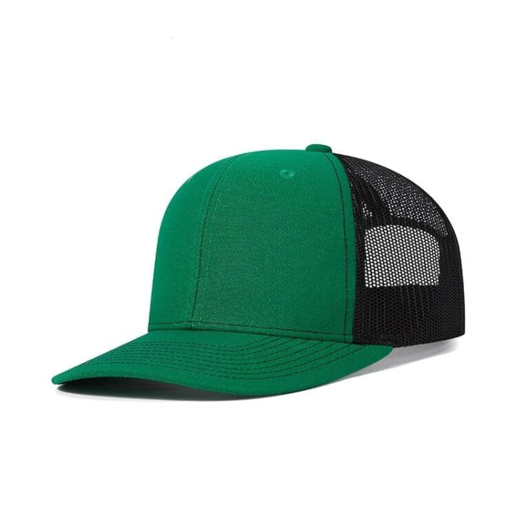 Custom logo 6 panel all colors richardson 112 trucker hats mesh with leather patches camo customized embroidery 2two tone gorras