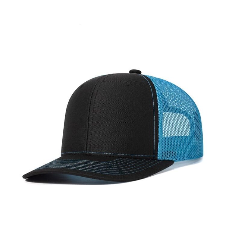 Custom logo 6 panel all colors richardson 112 trucker hats mesh with leather patches camo customized embroidery 2two tone gorras