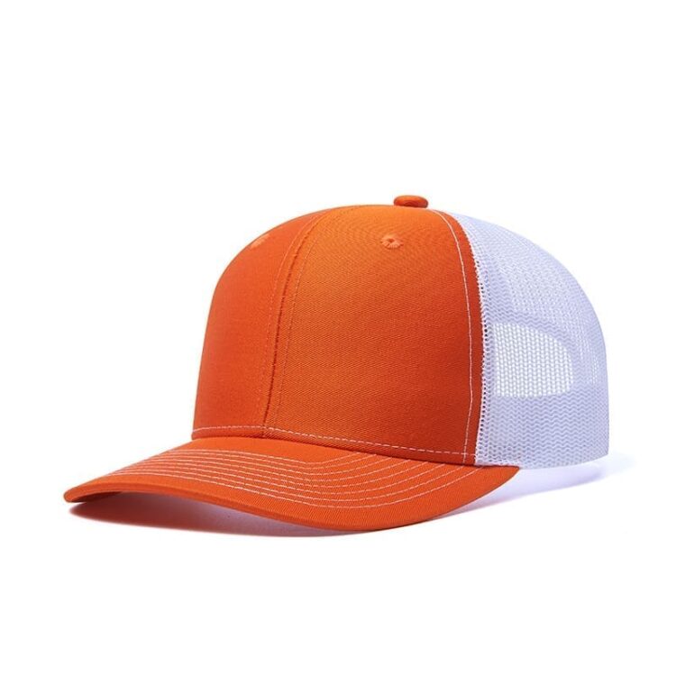 Custom logo 6 panel all colors richardson 112 trucker hats mesh with leather patches camo customized embroidery 2two tone gorras
