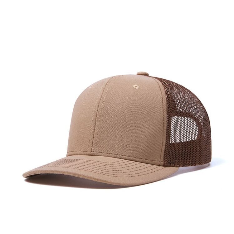 Custom logo 6 panel all colors richardson 112 trucker hats mesh with leather patches camo customized embroidery 2two tone gorras