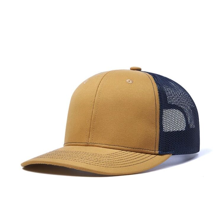 Custom logo 6 panel all colors richardson 112 trucker hats mesh with leather patches camo customized embroidery 2two tone gorras