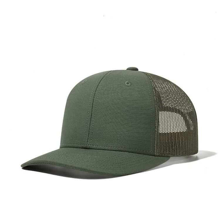 Custom logo 6 panel all colors richardson 112 trucker hats mesh with leather patches camo customized embroidery 2two tone gorras