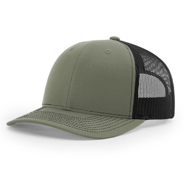 Oem custom embroidery blank trucker hats cotton plain richardson 112 trucker hats