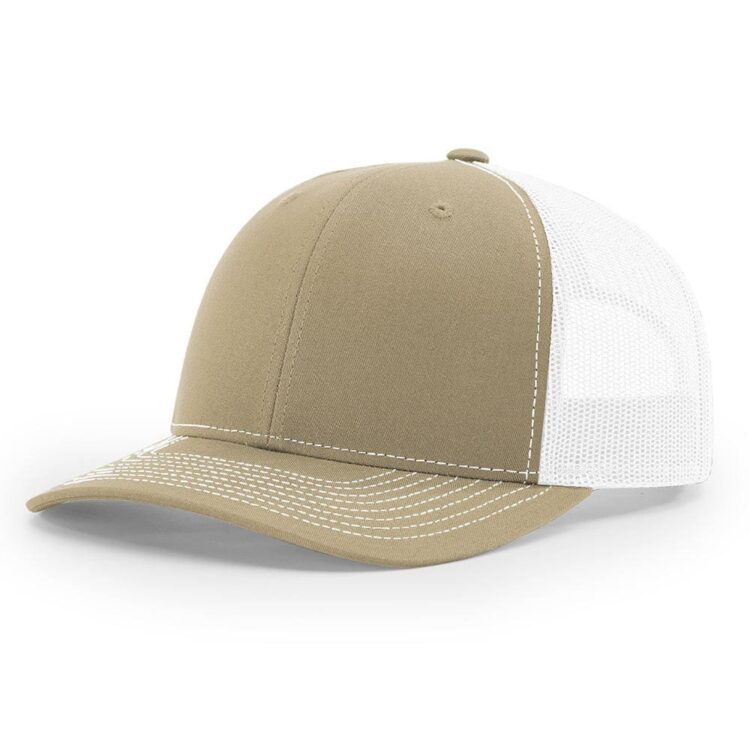 Oem custom embroidery blank trucker hats cotton plain richardson 112 trucker hats