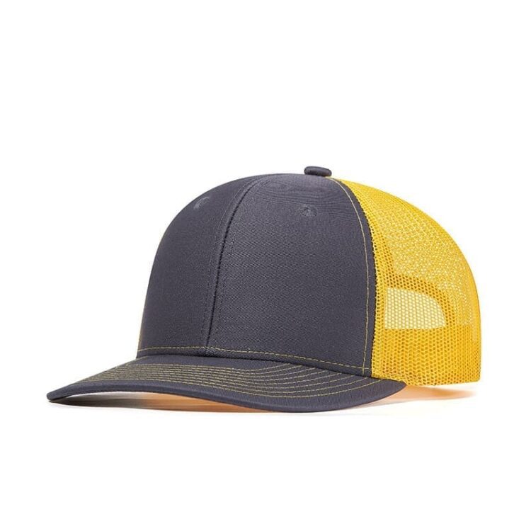 Custom logo 6 panel all colors richardson 112 trucker hats mesh with leather patches camo customized embroidery 2two tone gorras