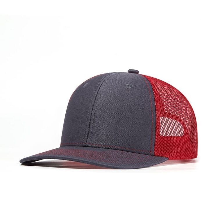 Custom logo 6 panel all colors richardson 112 trucker hats mesh with leather patches camo customized embroidery 2two tone gorras