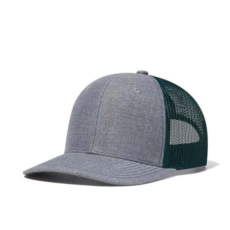Custom logo 6 panel all colors richardson 112 trucker hats mesh with leather patches camo customized embroidery 2two tone gorras