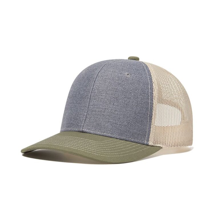 Custom logo 6 panel all colors richardson 112 trucker hats mesh with leather patches camo customized embroidery 2two tone gorras